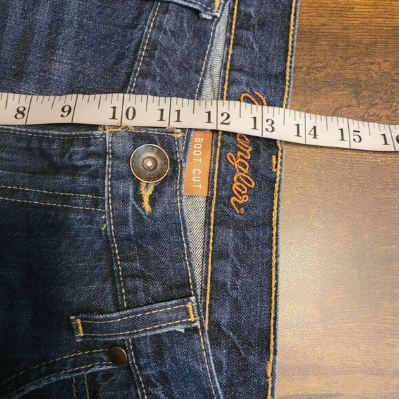 Wrangler Jeans 36x30 Bootcut Dark Wash WRT20MD Western Rodeo Work Wear - Picture 8 of 10